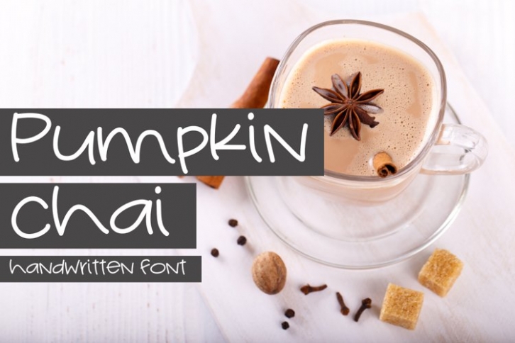 Pumpkin Chai Handwritten Font Download