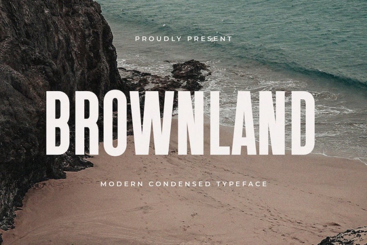 Brownland – Modern Condensed Sans Serif Font Download