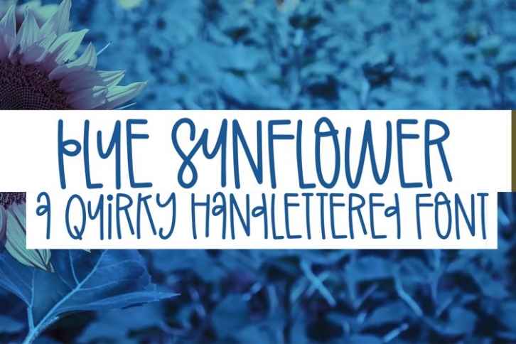 Blue Sunflower Font Download