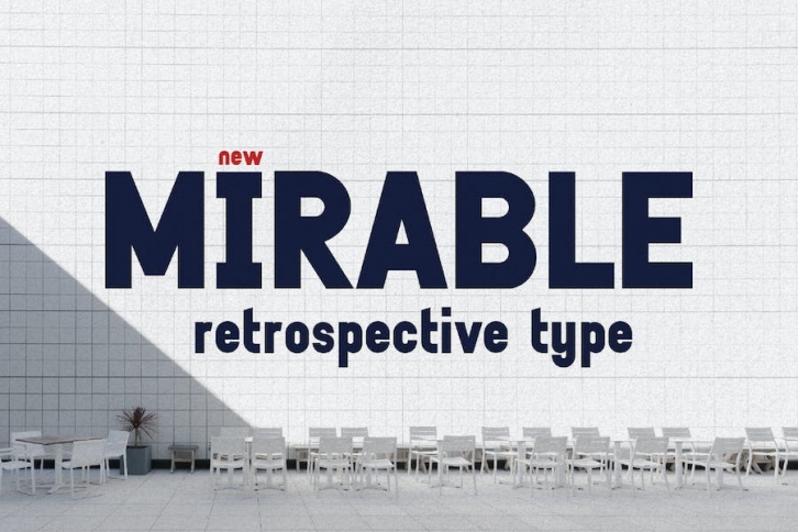 Mirable - Retrospective 1980s Type Font Download