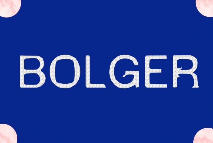 Bolger Font Download