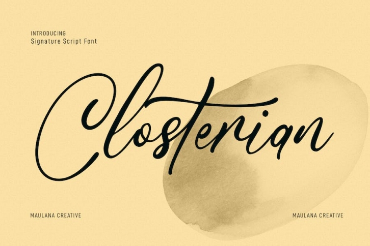 Closterian Script Font Font Download