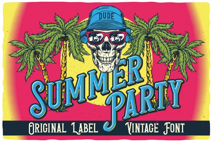 Summer Party Layered Font Download