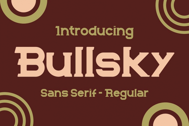 Bullsky Font Font Download
