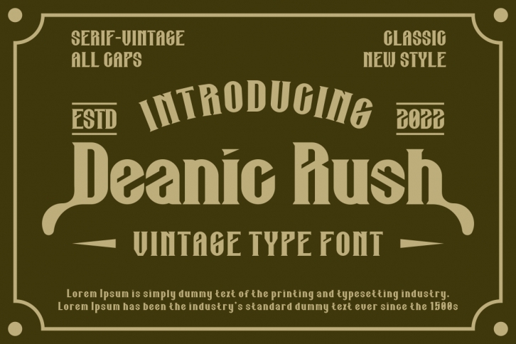 Deanic Rush Font Download