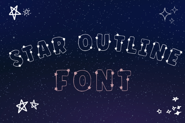 Star Outline Font Download