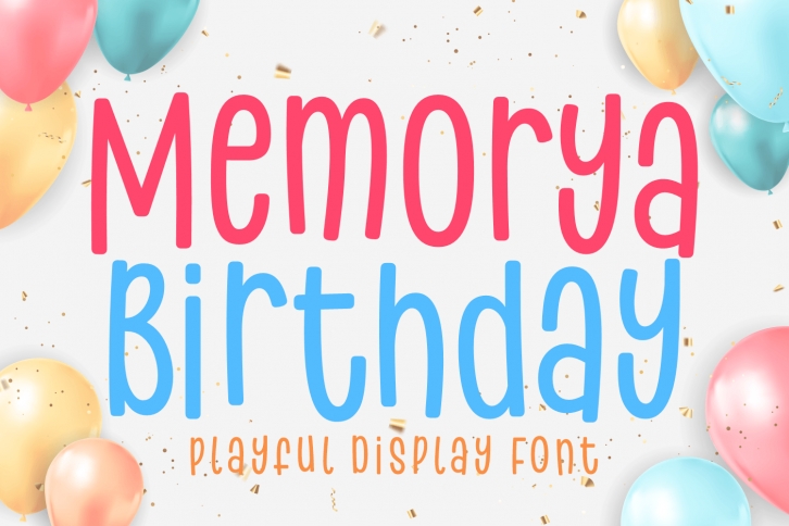 Memorya Birthday Font Download