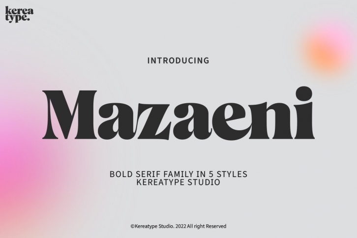 Mazaeni Font Download