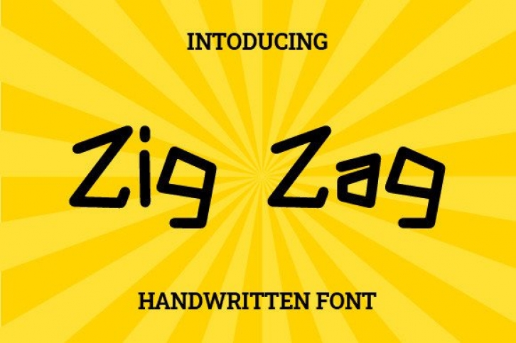 Zig Zag Font Download