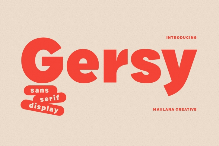 Gersy Sans Serif Display Font Download