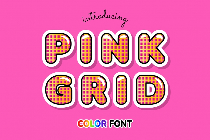 Pink Grid Font Download