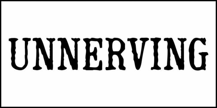 Unnerving JNL Font Download