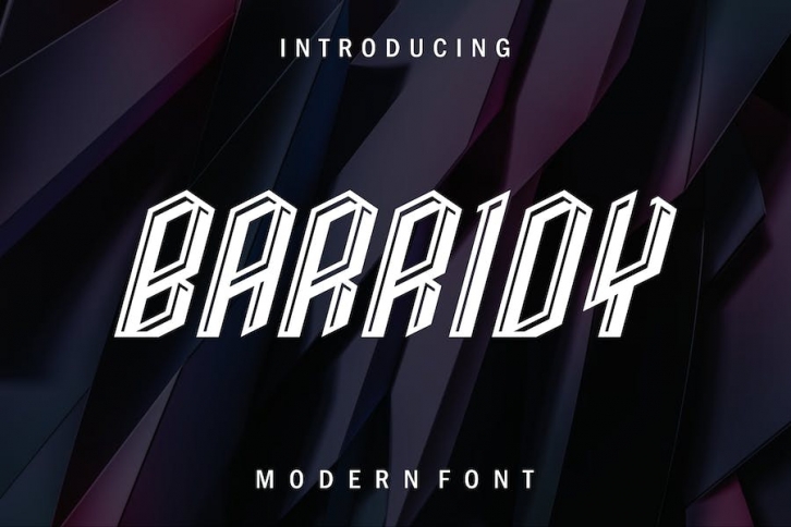 Barridy font Font Download