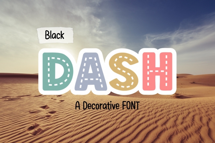 Black Dash Font Download