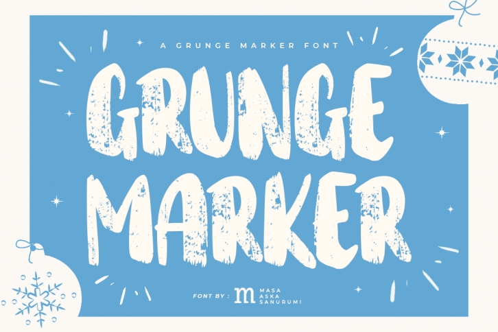 Grunge Marker Font Download