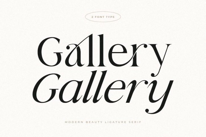 Gallery - Modern Beauty Ligature Serif Font Download