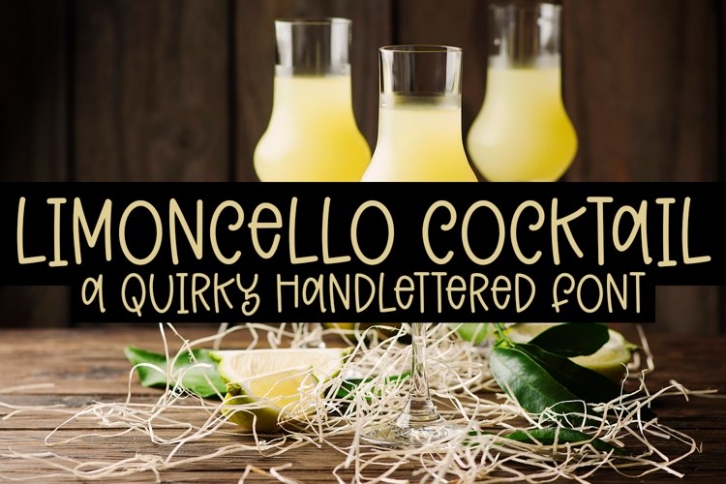 Limoncello Cocktail Font Download