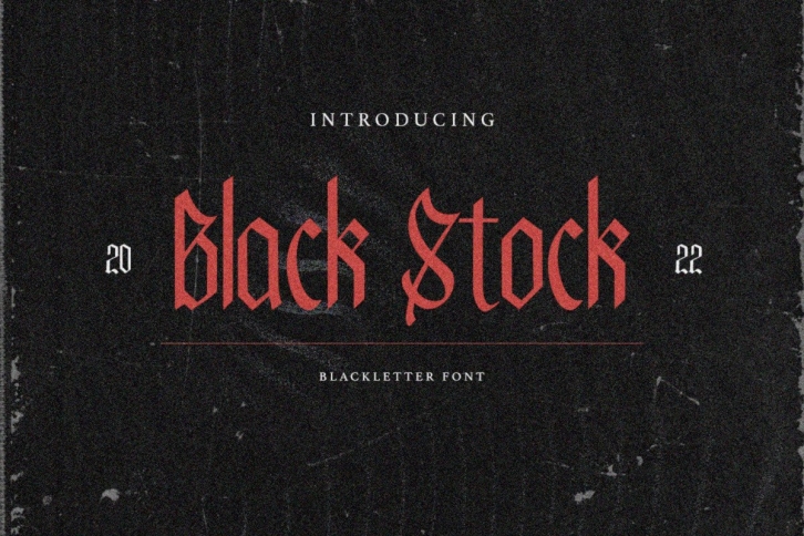 Black Stock Font Download