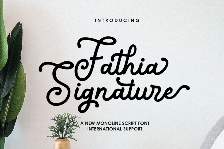 Fathia Signature Font Download