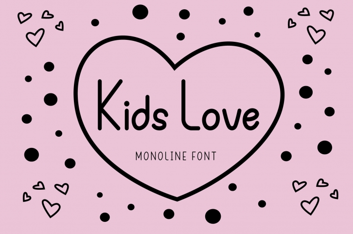 Kids Love Monoline Font Download