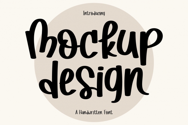 Mockup Design Font Download