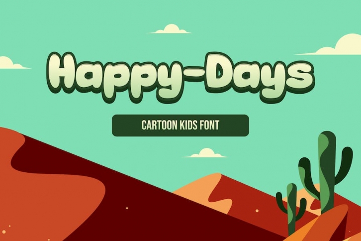 Happy Days - Cartoon Kids Font Font Download