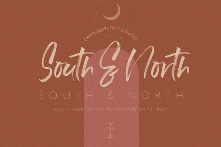 South & North SVG Font Duo Font Download
