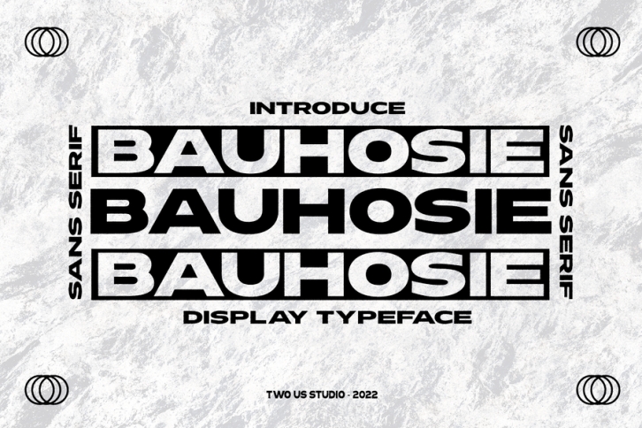 Bauhosie - Sans Serif Display Typeface Font Download