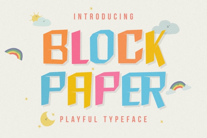 Block Paper Bold Display Playful Font TNI Font Download