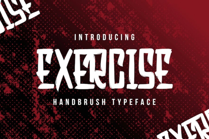Exercise Handbrush Bold Sport Font TNI Font Download