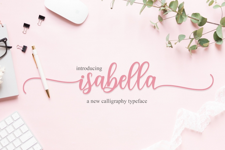 isabella script font free