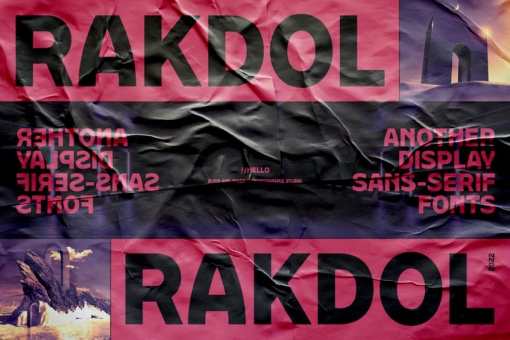 Rakdol - Display Sans Serif Fonts Font Download