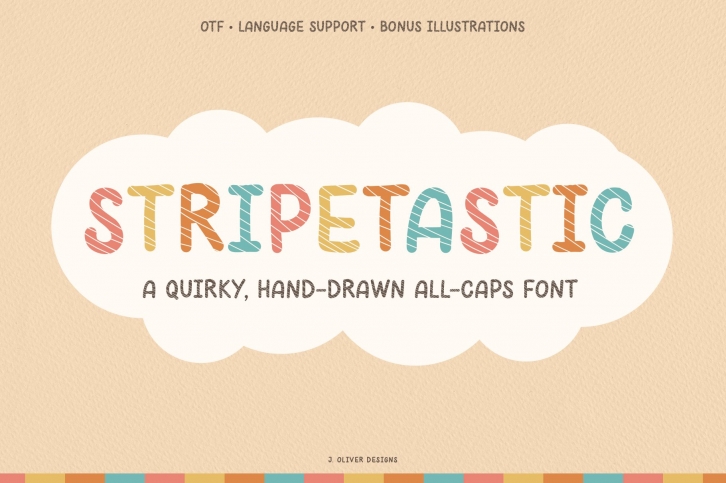 Stripetastic: Quirky Display Font Download