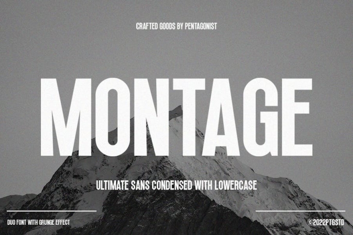 Montage | Vintage Sans Font Download