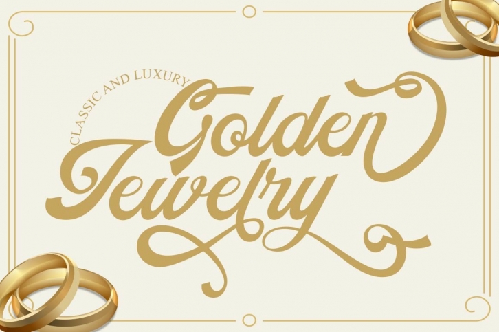 Golden Jewelry Font Download