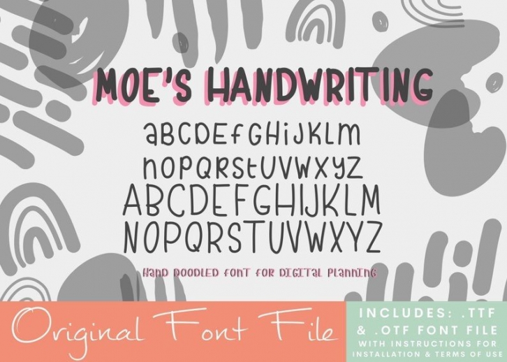 Moe's Handwriting Font Download