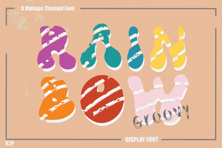 Groovy Rainbow Font Download