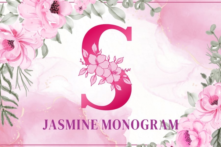 Jasmine - Monogram Font Font Download