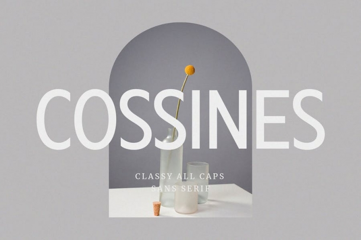 Cossines â€“ Classy All Caps Sans Serif Font Download