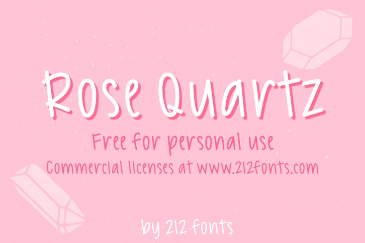 212 Rose Quartz PERSONALUSE Font Download