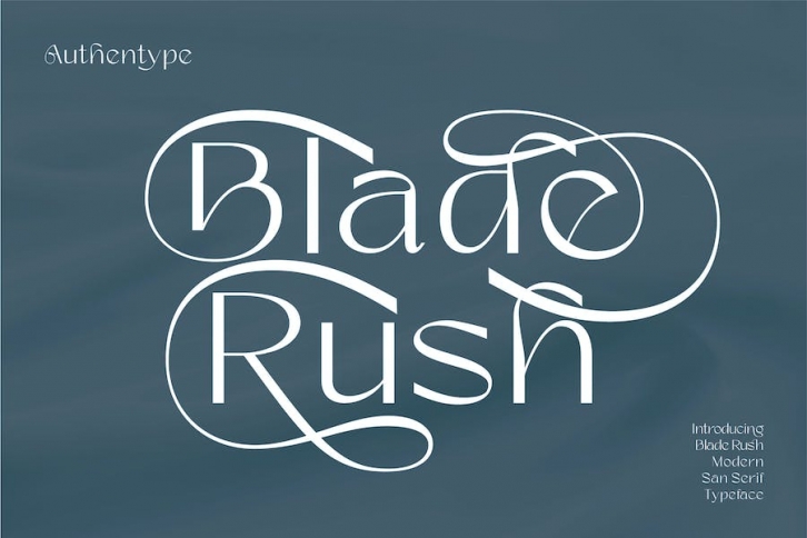 Blade Rush - Modern Sans Serif Font Font Download