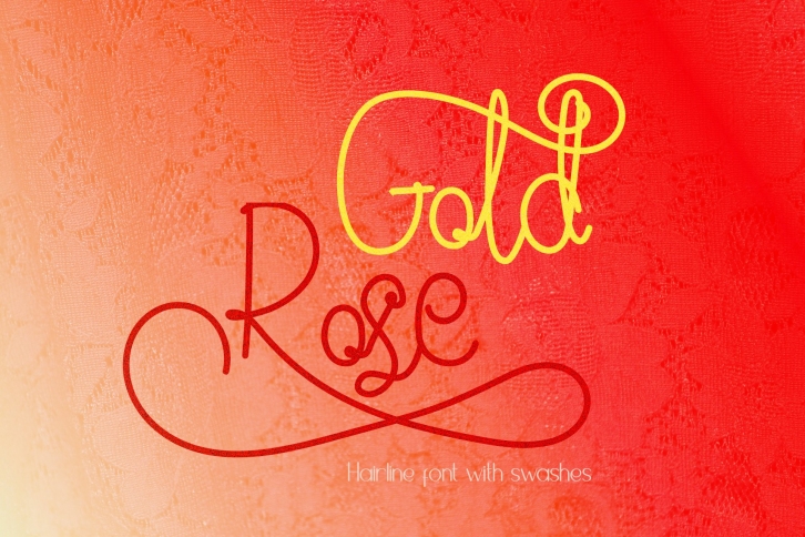 Gold Rose Ultra Thin Script Swashes Font Download