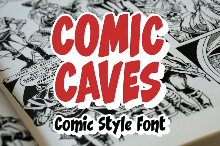 Comic Caves - Comic Style Font Font Download