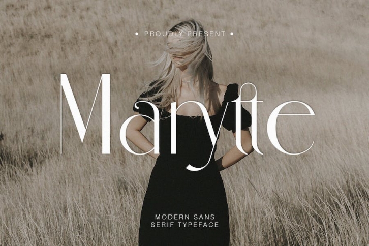 Marytte Modern sans serif Typeface Font Download