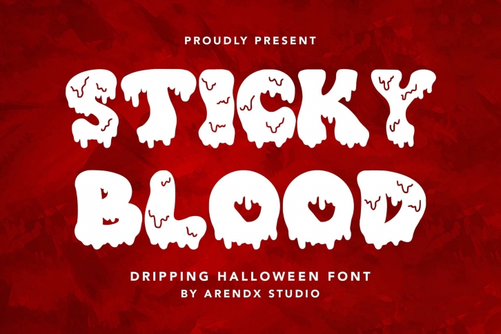 Sticky Blood Font Download