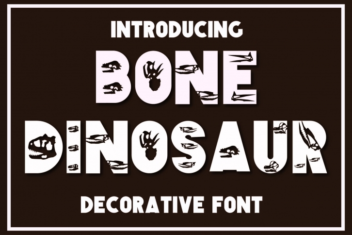 Bone Dinosaur Font Download