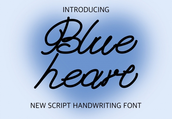 Blue Heart Font Download