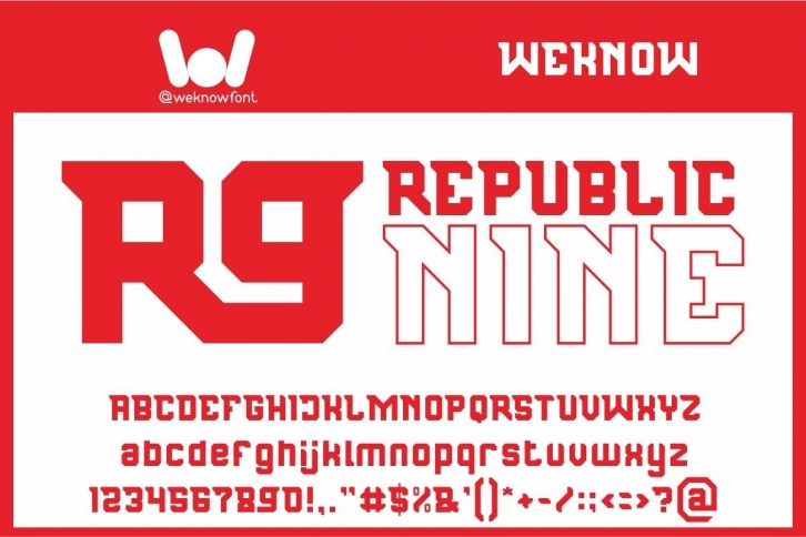 Republic Nine Font Download