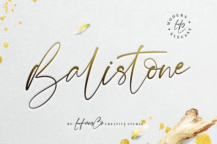 Balistone handwritten font Font Download