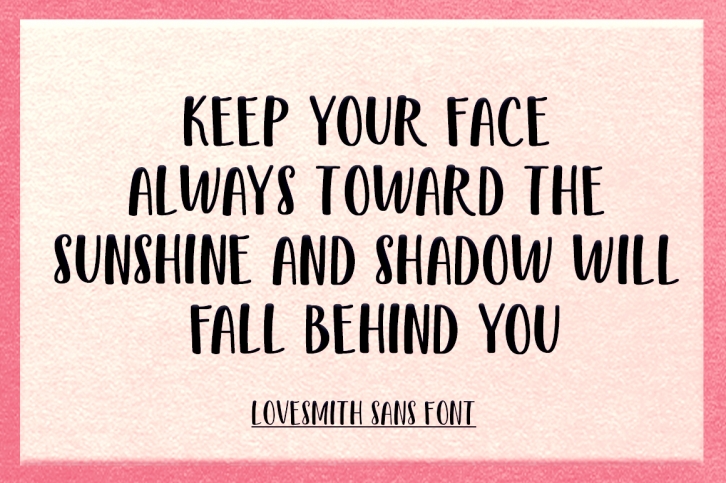 Lovesmith Sans Font Download